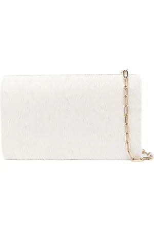 Calcaterra Femme, Sacs, Blanc, Taille: ONE Size Shearling Sac Bandoulière