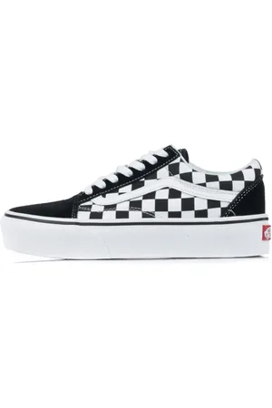Vans Femme, Chaussures, Noir, Taille: 40 1/2 EU Baskets à Plateforme à Carreaux pour Femme