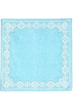 Lady Anne Homme, Accessoires, Bleu, Taille: ONE Size Silky Scarves