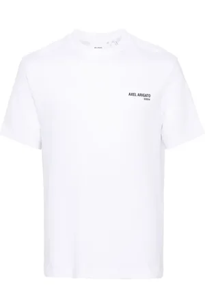 Axel Arigato Homme, Tops, Blanc, Taille: XL T-shirt Blanc avec Logo Imprimé