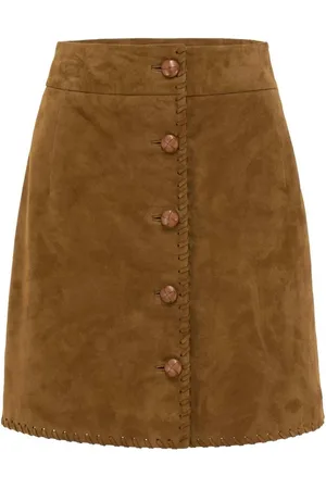 MVP Wardrobe Femme, Jupes, Brun, Taille: 38 FR Jupe Paloma