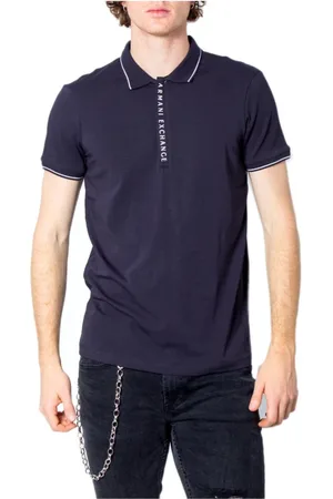 Armani Exchange Homme, Tops, Bleu, Taille: M Polo Chemises