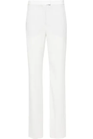 Andamane Femme, Pantalons, Blanc, Taille: 40 FR Pantalon Droit Style Gladys