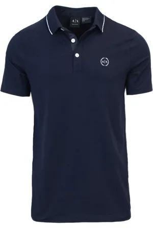 Armani Exchange Homme, Tops, Bleu, Taille: L Polo Chemises