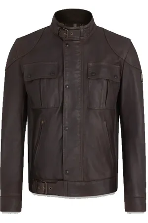 Belstaff Homme, Vestes, Brun, Taille: L Veste Vintage en Cuir Marron