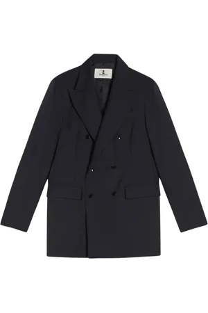 BARENA Femme, Vestes, Bleu, Taille: 40 FR Veste à double boutonnage avec revers en pointe de lance