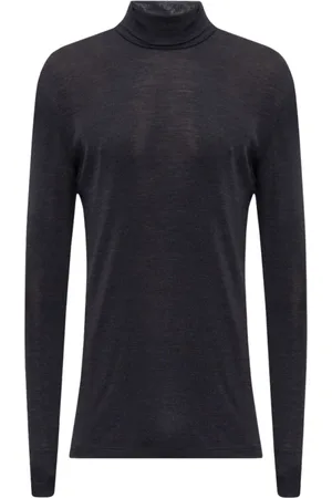 Hanro Homme, Tops, Noir, Taille: S Pull à col roulé avec manches longues