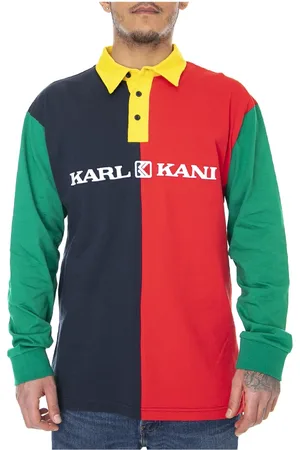 Karl Kani Homme, Tops, Multicolore, Taille: XS Polo Chemises