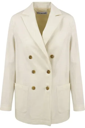 Attic and Barn Femme, Vestes, , Taille: 38 FR Veste Crème Modèle Atja004