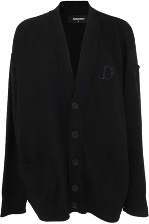 Dsquared2 Femme, Pulls, Noir, Taille: 36 FR Cardigan Statement Noir