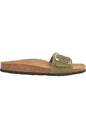 Barbour Femme, Chaussures, Vert, Taille: 37 EU Sandales Vertes