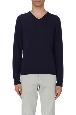 ZANONE Homme, Pulls, Bleu, Taille: L V-neck Tricots