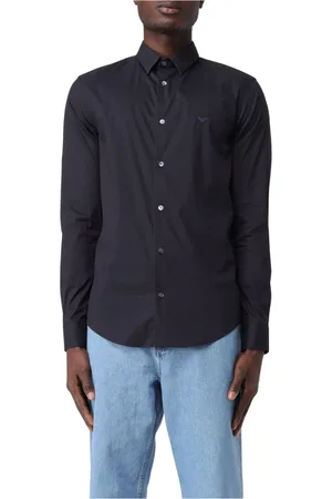 Giorgio Armani Homme, Chemises, Bleu, Taille: M Chemises Élégantes