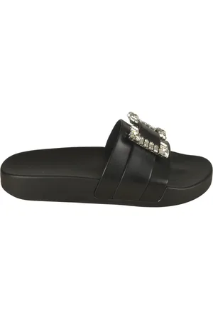 Sergio Rossi Femme, Chaussures, Noir, Taille: 40 EU Sandales Noires pour Femmes