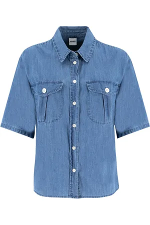 Aspesi Femme, Blouses et Chemises, Bleu, Taille: 40 FR Chemises