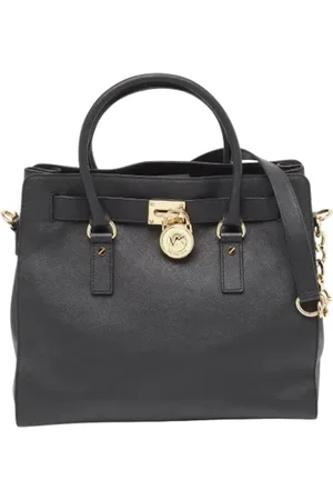 Michael Kors Femme, Pre-owned, Noir, Taille: ONE Size Pre-owned Cuir sacs-main