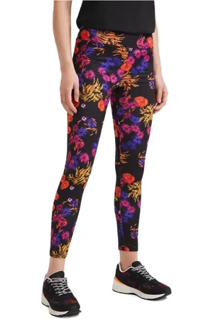 Desigual Femme, Pantalons, Noir, Taille: 36 FR Leggings