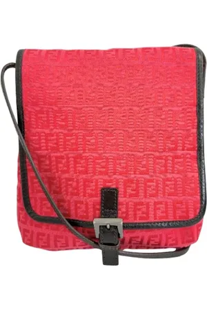 Fendi Femme, Pre-owned, Rouge, Taille: ONE Size Pre-owned Toile sacs-fendi