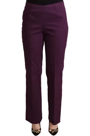 Bencivenga Femme, Pantalons, Violet, Taille: 42 FR Straight Pantalons