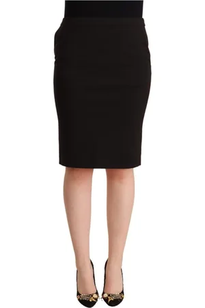 Gianfranco Ferré Femme, Jupes, Noir, Taille: 44 FR Midi Skirts