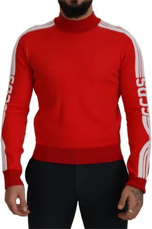 GCDS Homme, Pulls, Rouge, Taille: S Col roulés