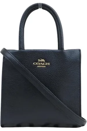 Coach Femme, Pre-owned, Noir, Taille: ONE Size Pre-owned Cuir cabas