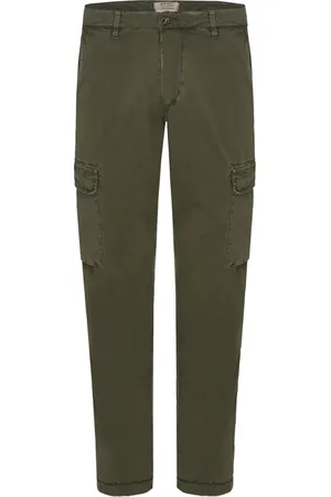 40 Weft Homme, Pantalons, Vert, Taille: L Pantalon Cargo Vert