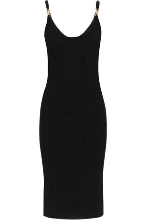 VERSACE Femme, Robes, Noir, Taille: 38 FR Élégante Robe de Cocktail Noire