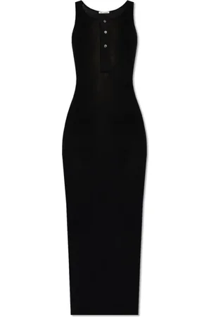 Ami Femme, Robes, Noir, Taille: 40 FR Robe côtelée