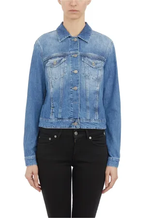Dondup Femme, Vestes, Bleu, Taille: 36 FR Veste en jean