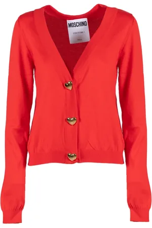 Moschino Femme, Pulls, Rouge, Taille: 40 FR Cardigans