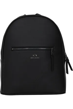 Armani Exchange Homme, Sacs, Noir, Taille: ONE Size Sac à Dos Homme Noir Logo Avant