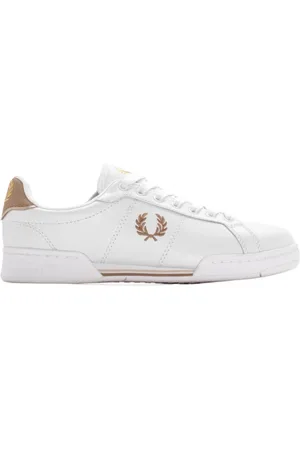 Fred Perry Homme, Chaussures, Blanc, Taille: 45 EU Baskets en cuir classiques