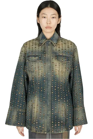 BLUMARINE Femme, Vestes, Bleu, Taille: 36 FR Veste en Denim