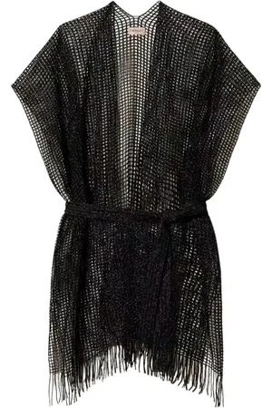 Twin-Set Femme, Vestes, Noir, Taille: ONE Size Capes