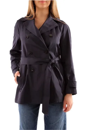 MARELLA Femme, Vestes, Bleu, Taille: 38 FR Rain Vestes