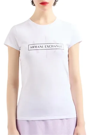 Armani Exchange Femme, Tops, Blanc, Taille: 42 FR T-Chemises