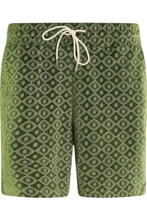 Drôle de Monsieur Homme, Shorts, Vert, Taille: M Short Monogramme Vert