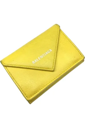 Balenciaga Femme, Pre-owned, Jaune, Taille: ONE Size Pre-owned Cuir petite-maroquinerie