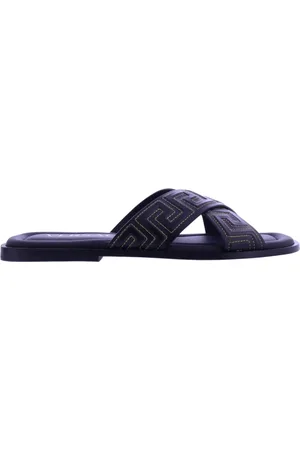 VERSACE Homme, Chaussures, Bleu, Taille: 40 EU Tongs