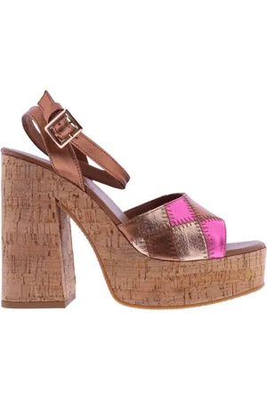 Paris Punk Femme, Chaussures, Brun, Taille: 37 EU Flat Sandales