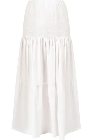 Pinko Femme, Jupes, Blanc, Taille: 36 FR Jupe Maxi Élégante
