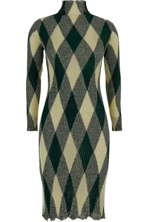 Burberry Femme, Robes, Multicolore, Taille: 38 FR Robe Plissée en Coton
