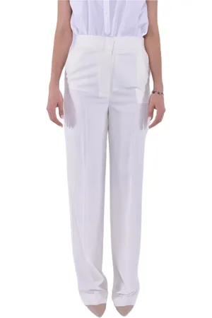 MVP Wardrobe Femme, Pantalons, Blanc, Taille: 38 FR Pantalons