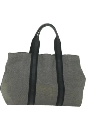 Bottega Veneta Femme, Pre-owned, Gris, Taille: ONE Size Pre-owned Toile cabas