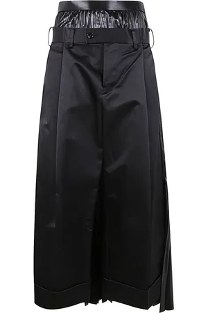 JUNYA WATANABE Femme, Jupes, Noir, Taille: 38 FR Jupe Midi en Satin Noir