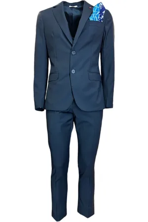 0-105 Homme, Costumes, Bleu, Taille: XL Single Breasted Suits