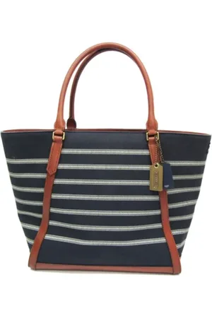 Coach Femme, Pre-owned, Bleu, Taille: ONE Size Pre-owned Toile cabas