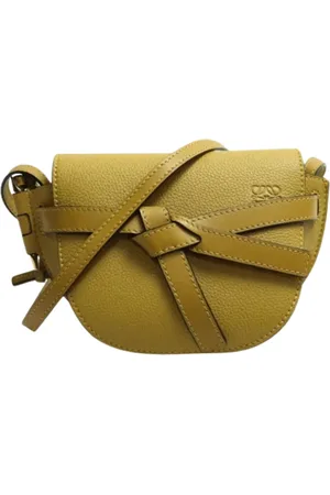 Loewe Femme, Pre-owned, Jaune, Taille: ONE Size Pre-owned Cuir sacs-ports-paule