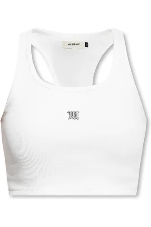 MISBHV Femme, Tops, Blanc, Taille: 42 FR Top sans manches
